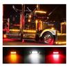 Marker Lamp, White LED -24V Truck Side Light Shoulder Light 6 Rows Luminous Plated