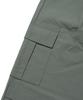 GAKKAI UNIONS One-Pleat Nylon Parachute Cargo Pants Charcoal