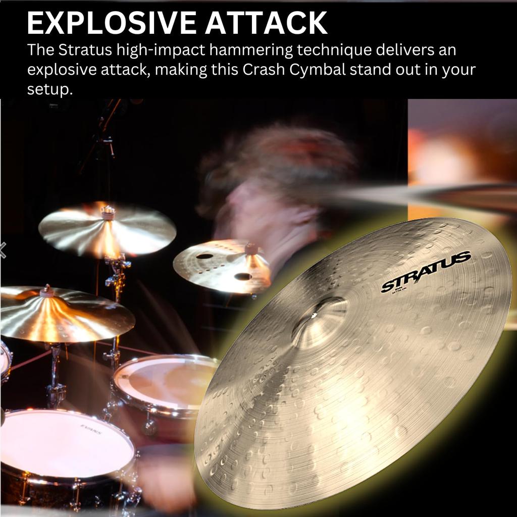 SABIAN STRATUS Crash Thin Natural Finish 16" STR-16CR