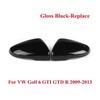 2x Carbon Look Side Wing Mirror Cover For VW For Volkswagen Golf 6 MK6 GTI GTD 2009-2013 Side Rear View Mirror Cap Cover bbd