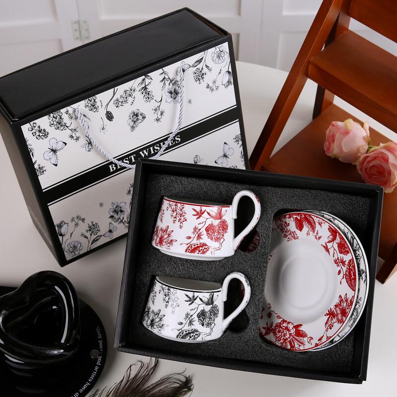 Retro Bird Ceramic Cup and Saucer Set