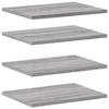 VidaXL Étagères Murales 4 pcs, Tablettes Suspendues avec Rangement, Étagères à Livres Flottantes, Décorations de Salon, 838209