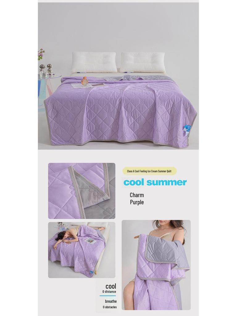 Seiden-Sommerdecke mit kühlendem Effekt: Einzel-/Doppelbett, Maschinenwaschbar, Klimaanlagen-geeignet, Dünner Geschenke-Quilt