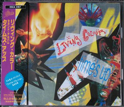 CD LIVING COLOUR  Times Up ESCA5167 Epic 2020 Japan Rock Used