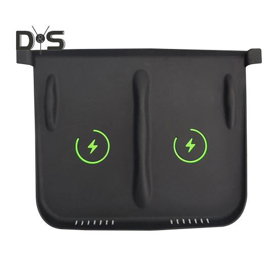 Center Console Wireless Charging Mat Silicone Non Slip Waterproof Glow In The Dark Car Interior Accessories Phone Cordless Charger Pad Cushion