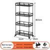 Multi-layer Bathroom Shelf with Wheels - Narrow Gap Storage Trolley