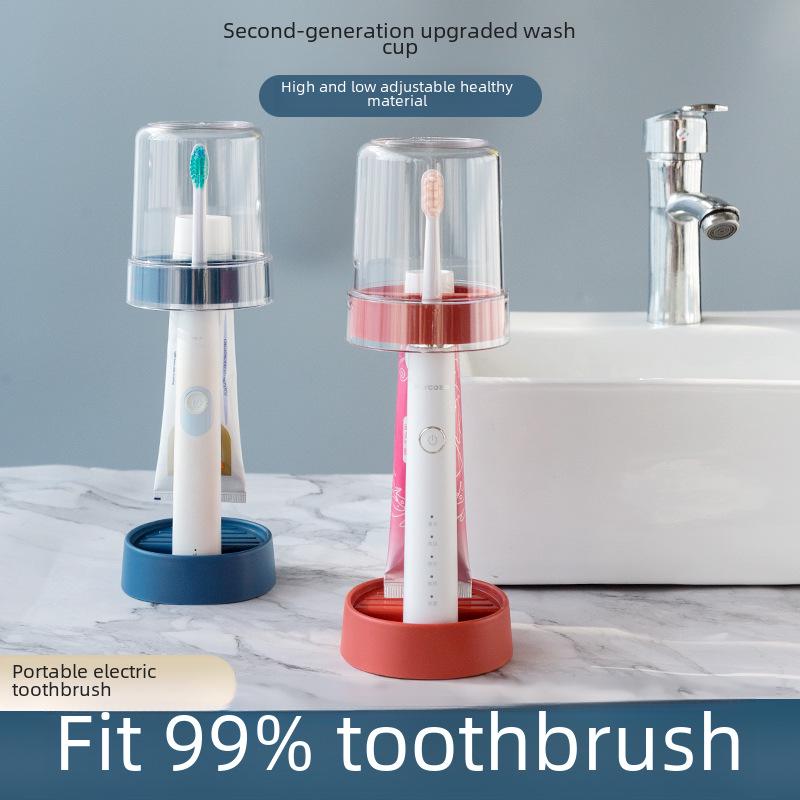 Adjustable Electric Toothbrush and Rinse Cup Set for Dorms and Homes