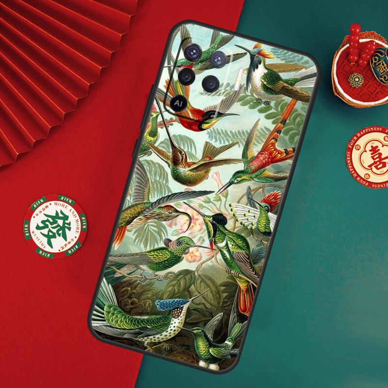 Hummingbird Case For Oppo A78 A98 A58 A38 A18 A54 A74 A94 A80 A60 A40 A96 A76 A16 A15 A17 A57 A5 A6 Pro
