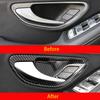 Carbon faser Auto Innen Tür Armlehne Griff Abdeckung Trim Tür schüssel rahmen Aufkleber Für Mercedes Benz CE Klasse W205 W213 GLC