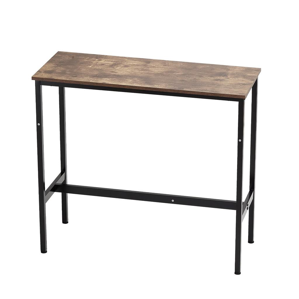 VEVOR Bar Table, Sturdy Metal Frame High Top Pub Table, Narrow Long Kitchen Dining, Cocktail Counter Bar Height Desk, Easy to Assemble,39x16x35.5 in