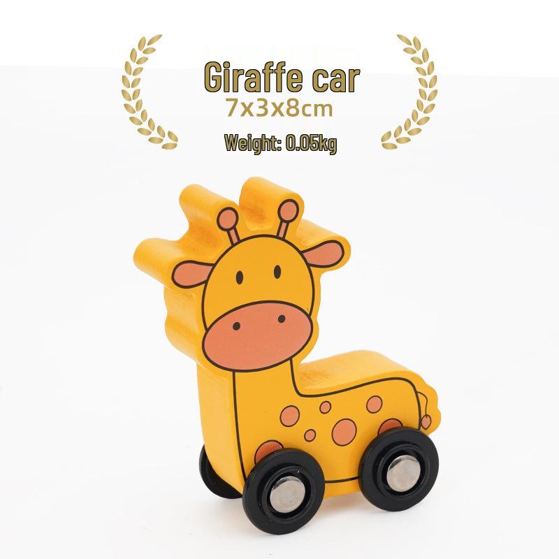 Leku Wooden Train Accessories: Cute Animal, Car, Ship, Spaceship - Compatible with Thomas the Train