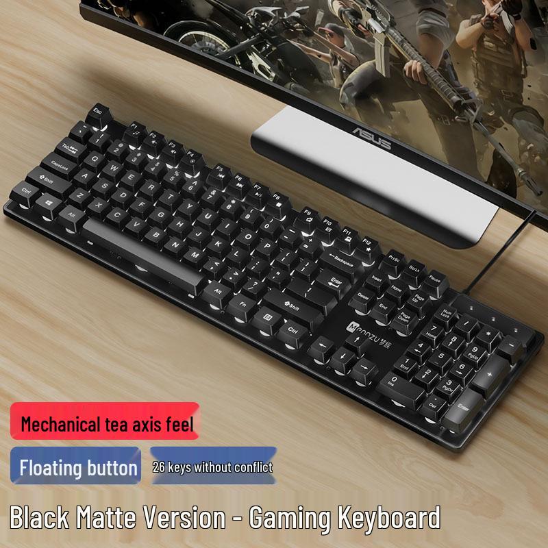 

Комплект проводной игровой периферии: Механическая клавиатура, мышь и гарнитура для ПК