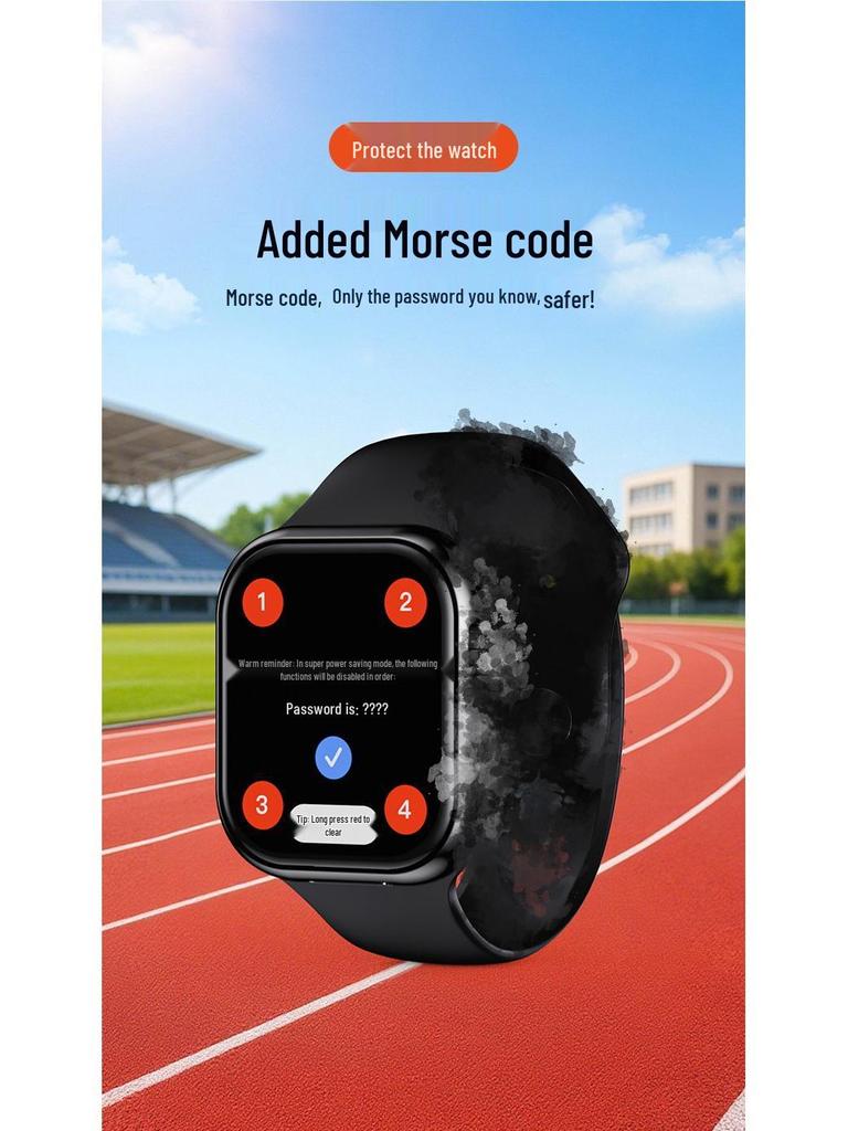 YU11 Smartwatch with WiFi6, SIM, Fingerprint Unlock, Phone Capability, Morse Code, and Little Sumi Integration