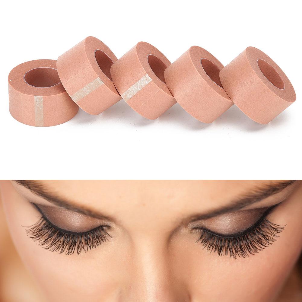 5pcs Eyelash Extension Tape Non Woven Fabric Grafting Eyelash Tape Eyelash Extension Tools(1.25cm )