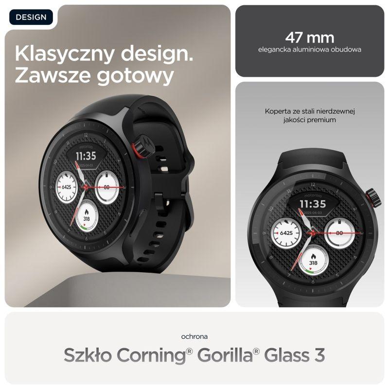 Motorola Moto Watch Smartwatch 1.43 OLED 47mm Black