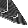 For Honda Civic 11th Gen Sedan  Car Rear Louver Window Side Shutter Cover Trim Sticker Vent Scoop ABS Carbon Fiber Black