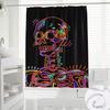1pc Hand-Painted Cartoon Illustration Healing Nordic Modern Warm Home Bathroom Decor Digital Print Shower Curtain, Water-Resista