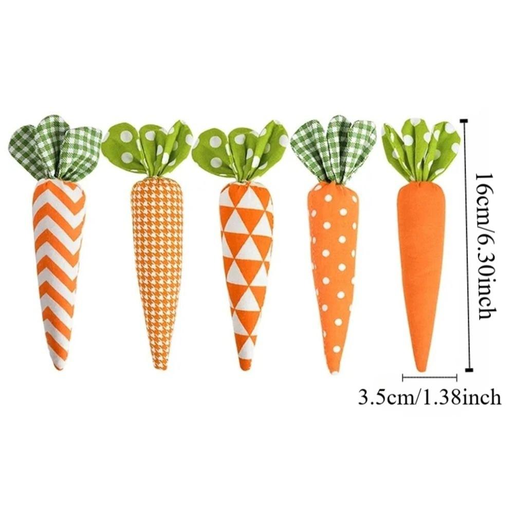 Soft Fabric Easter Carrot Ornaments High Quality Fabric Carrot Decorations  Party Favors
