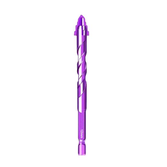1/4/6Pcs Four-Edged Sawtooth Drill Bits High Hardness Rust Resistant Multifunctional Four Blade Serrated Eccentric Drill Bits