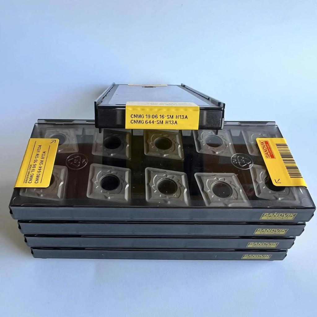 Original Sandvik / CNMG190616-SM H13A / CNC Lathe Carbide Blade 10 PCS