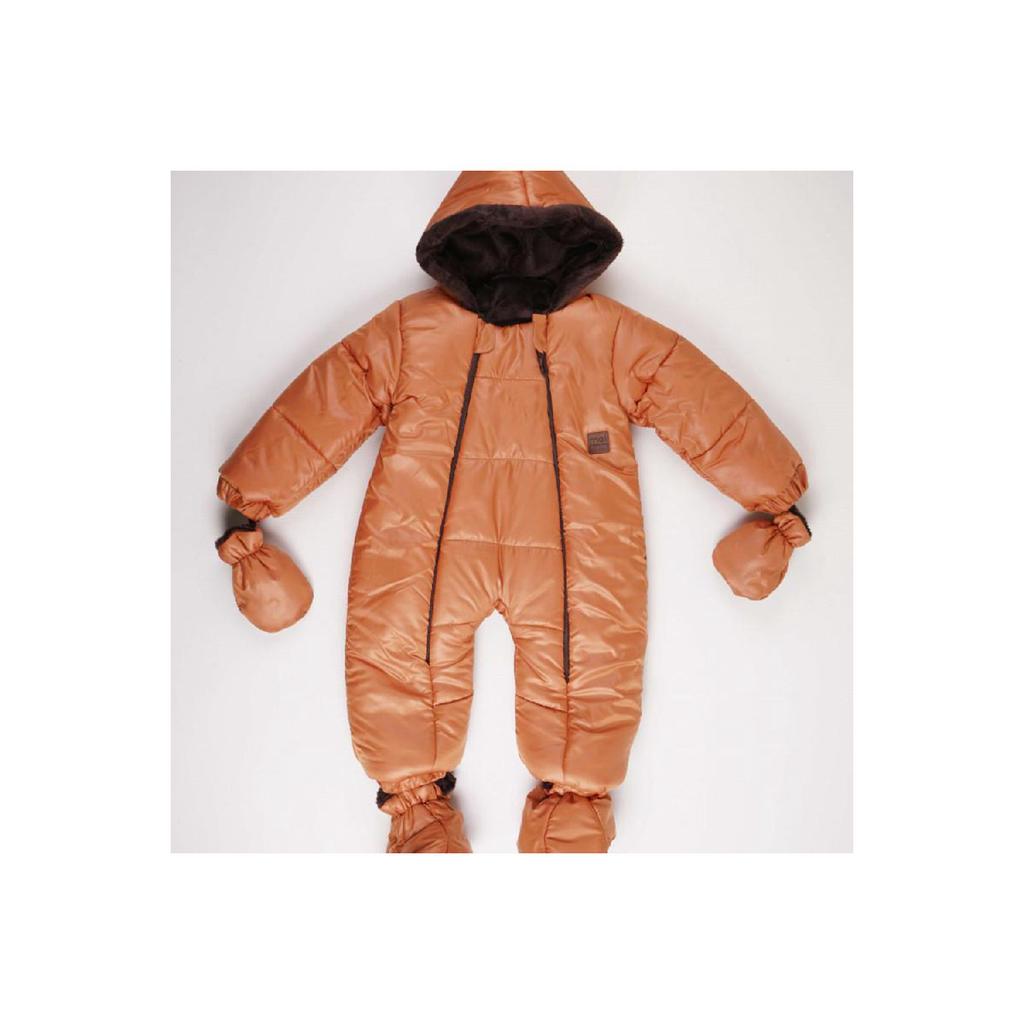 Non-marking Cold Proof 100% Cotton Hooded Winter Girl Boy Baby Astronaut Jumpsuit Cosmonaut