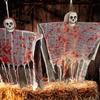 Realistic Hanging Skull Skeleton Props Spooky Skeleton Ghost Ornament  Party Supply