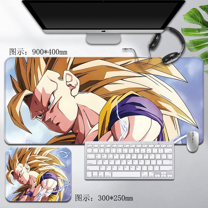 Leder Dragon Ball Mauspads Wasserdicht Son Goku Druckmuster Herren Computer Peripherie Zubehör Große Größe Gaming Tastatur Büro Schreibtischmatte