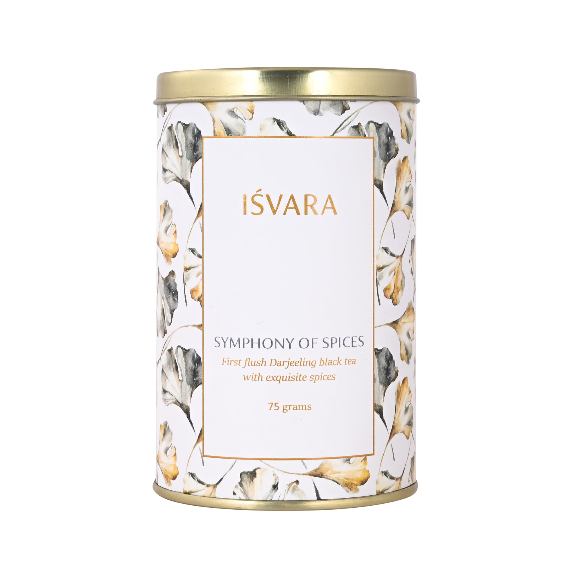 ISVARA, Spiced Black Tea - Symphony of Spices, Pure herbal blend - Darjeeling Tea, Cinnamon, Cardamom, Cloves, Black Pepper, Star Anise | G
