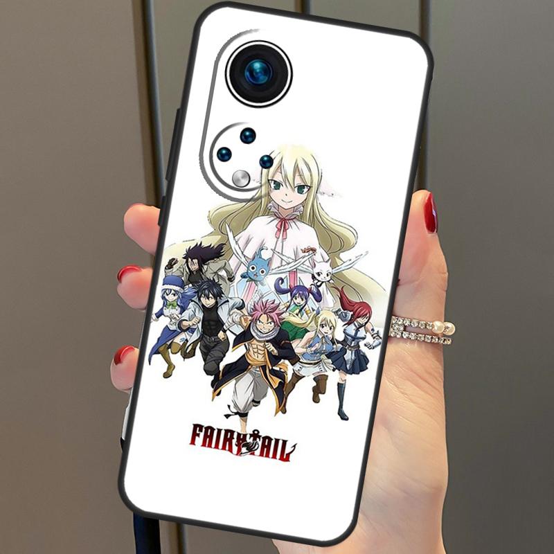 Fairy Tail Erza Natsu Lucy For Huawei P40 Lite P20 P30 Pro Nova 9 Nova 5T P Smart 2019 Case For Honor 50 8X 9X 10i