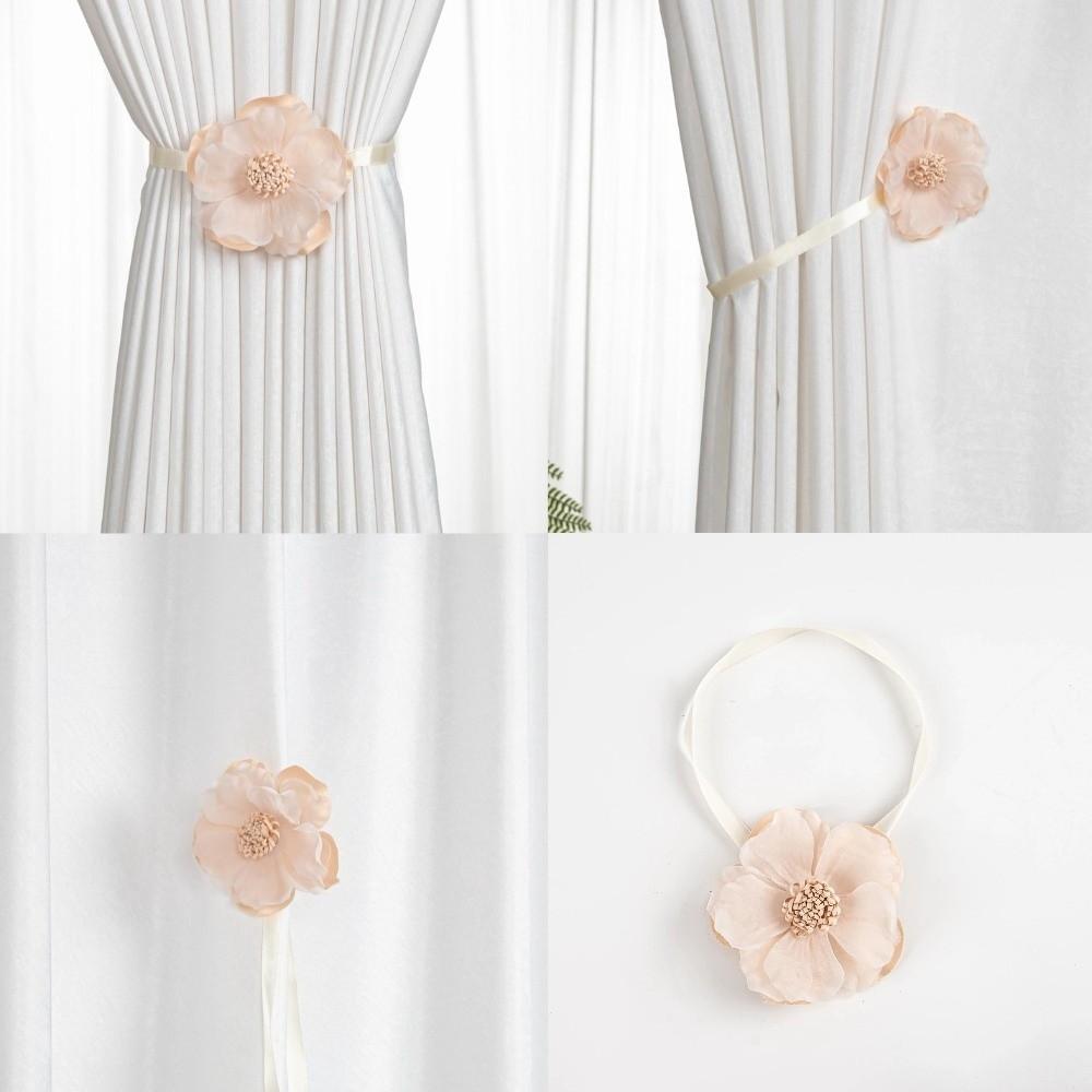 2Pcs Minimalist Magnetic Curtain Tiebacks Modern Curtain Holdbacks Sheer Curtains
