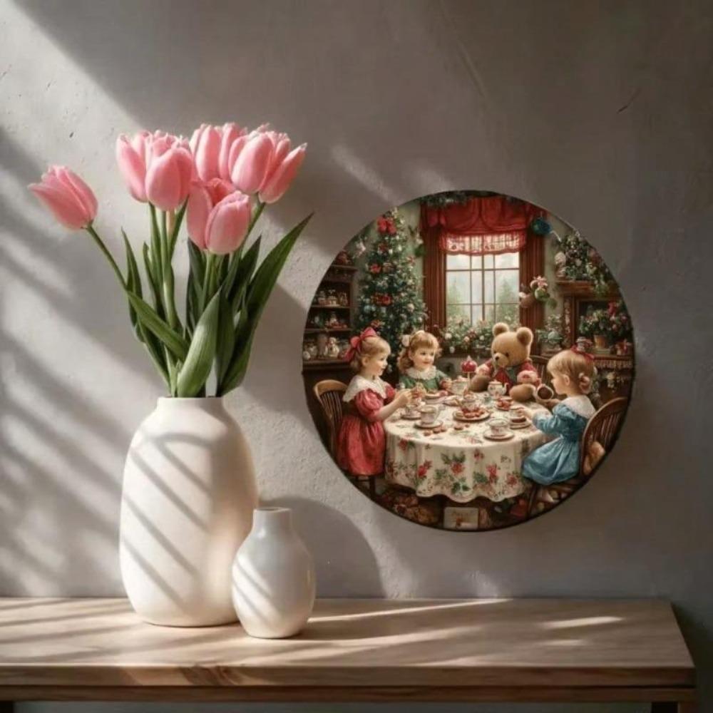 Tea Party Metal Wall Art Birthday Anniversary Wedding Home Office Decor