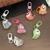Ghost Backpacks Keychain 2Pcs Halloween Glow-in-the-Dark Keychain, Luminous Key Ring Pendant, Decorative Charm for Handbags Cartoon