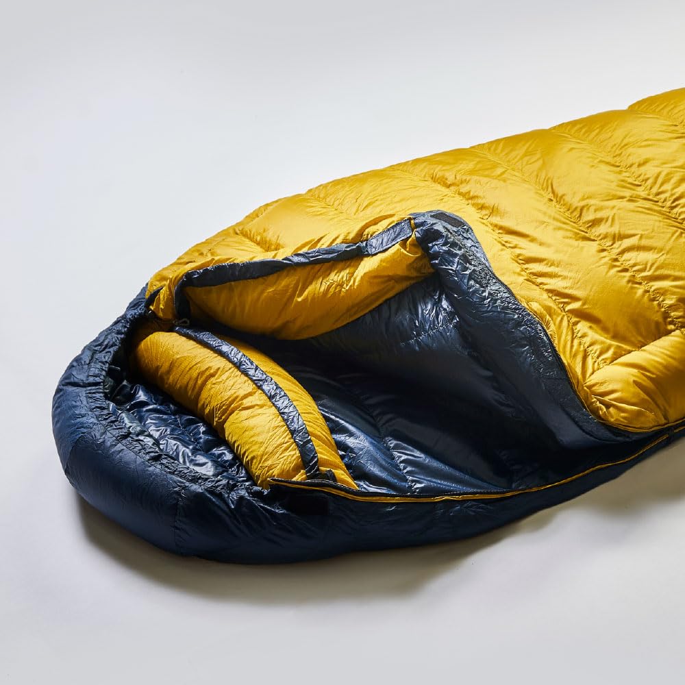Spací pytel Air Dorite 480 Short Mustard 147733 Yellow Body 78 x 195 cm Úložný prostor x 32 cm [Isca] Velikost pro mumii (šíře ramen) (Celková délka) tobě