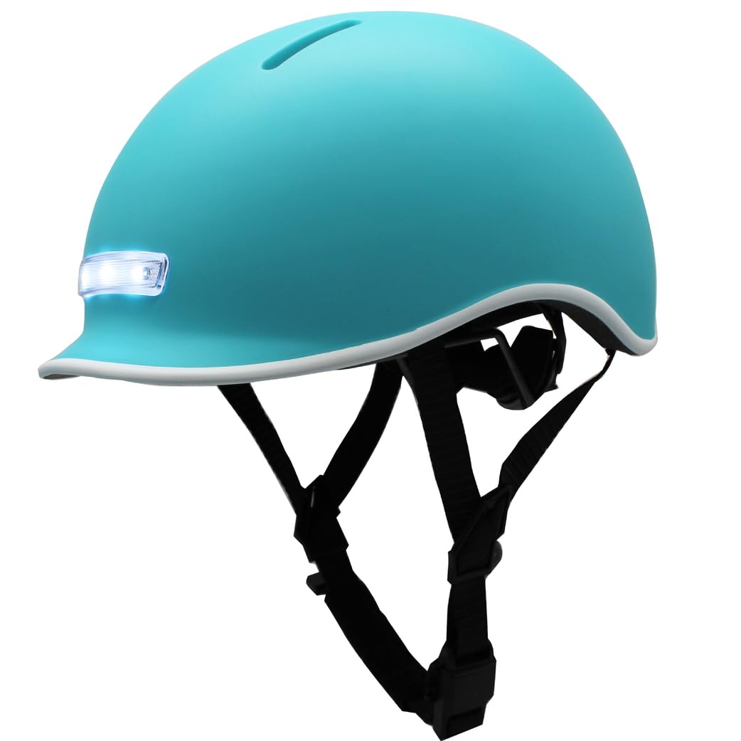 

Bringer Bicycle also for disaster with front and rear LED size magnetic Sky [CE Certified] Helmet, prevention, one-touch lights, adjustable, buckle,