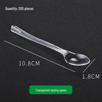 Disposable Transparent Plastic Tasting Spoons