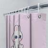 Cute Rabbit Shower Curtain Bathroom Decor Farmhouse Easter Bunny Washable Fabric Liner Set For Kids Room