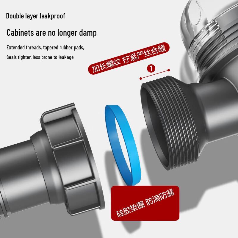 Kitchen Sink Double Drain Pipe Kit