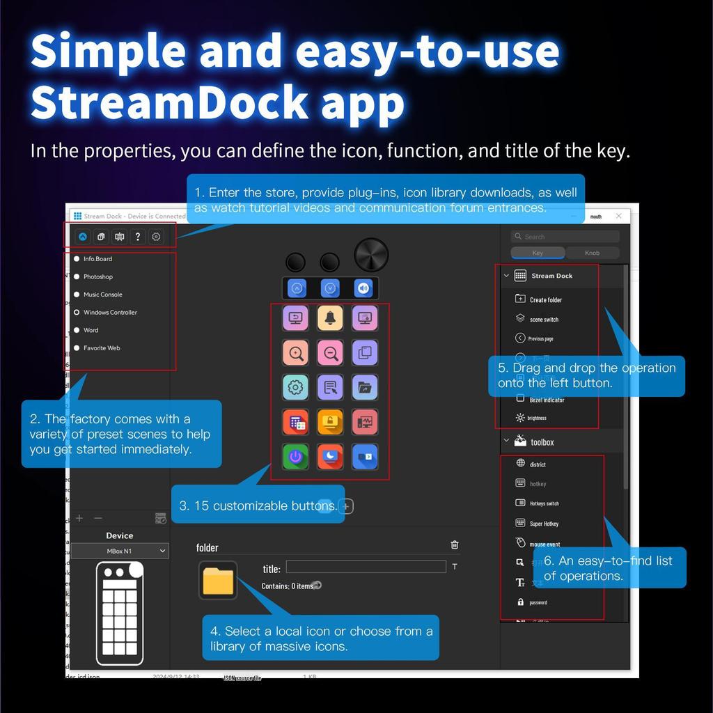 N1 Creative Streaming & Custom Keyboard with Stream Deck and OBS Integration