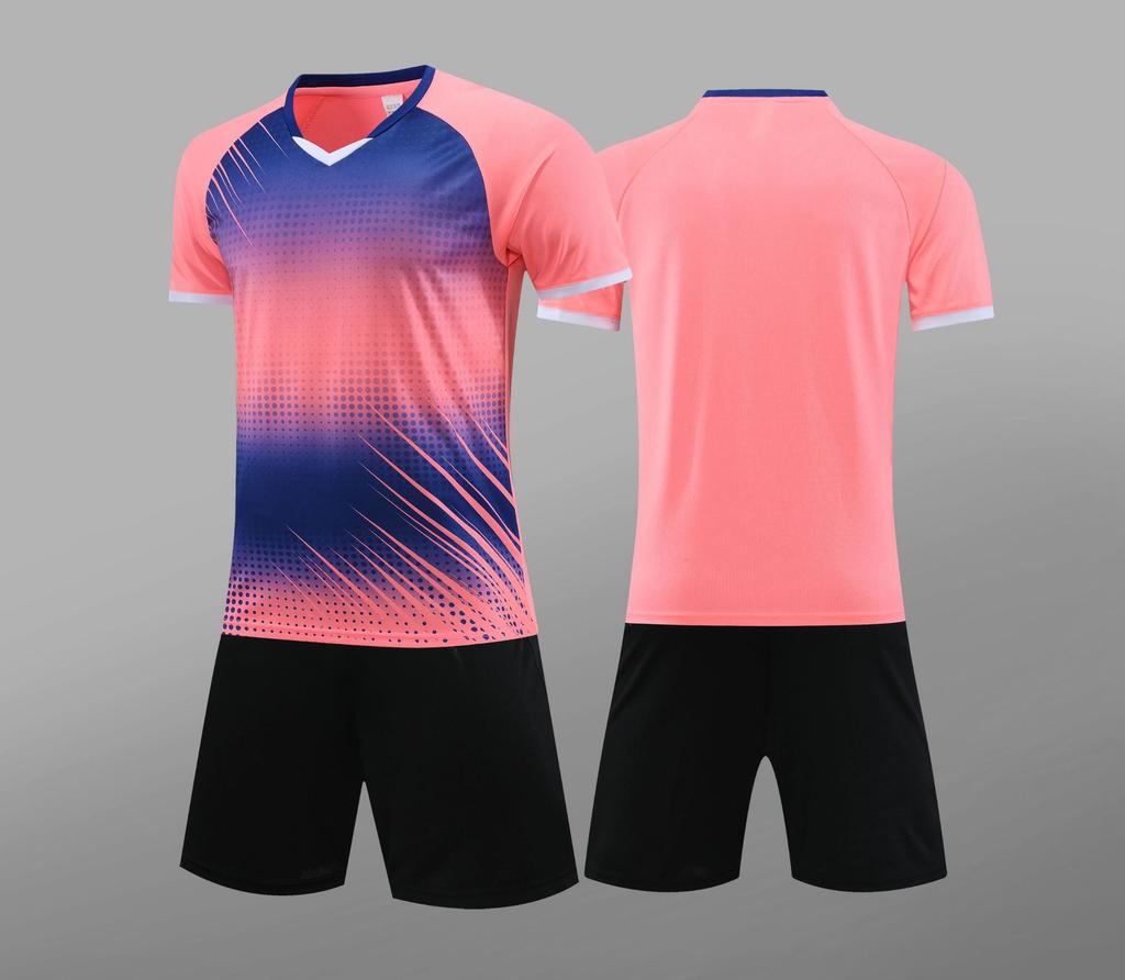 7705 Soccer Jersey Set for Boys and Girls, Summer Student Training Wear, Competition Team Uniform, Sports Jersey 3XS-5XL