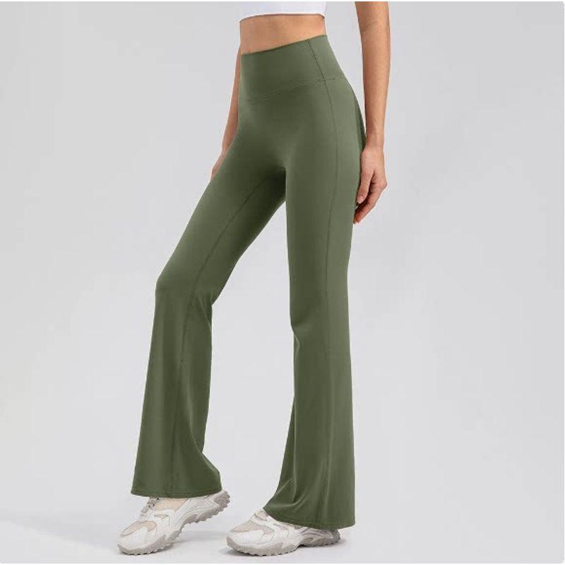Sexy Milk Brown High Waist Hip Lift Micro-Pull Fitness Trousers