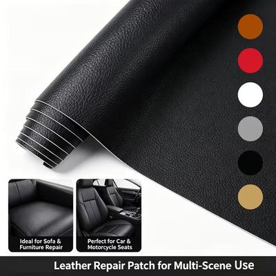 Ruban de Réparation Cuir Siège Auto Patch Auto-adhésif Réparation Sellerie Écaillée Fissurée DIY Autocollant Restauration Intérieur Auto