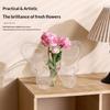 Ins Style Butterfly Shaped Clear Vase Plastic Frame Vase Water Plant Flower Vase Decoration Home Living Room Desktop Ornament