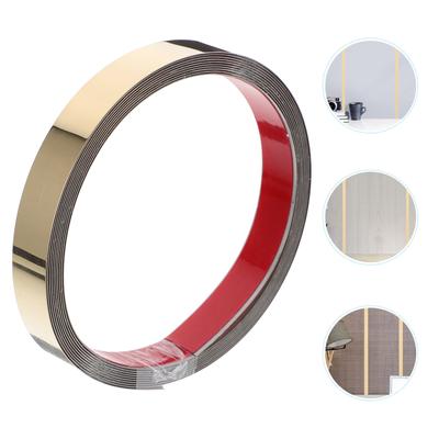 Stainless Steel Decorative Strips Self-adhesive Trims For Wall Ceiling Furniture Mirror Titanium Edge Strip Background Molding