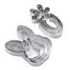 4Pcs/Set Cake Mold Rabbit Carrot Design Cookie Cutter Set Stainless Steel 430 Non-Stick Fondant Biscuit Mold