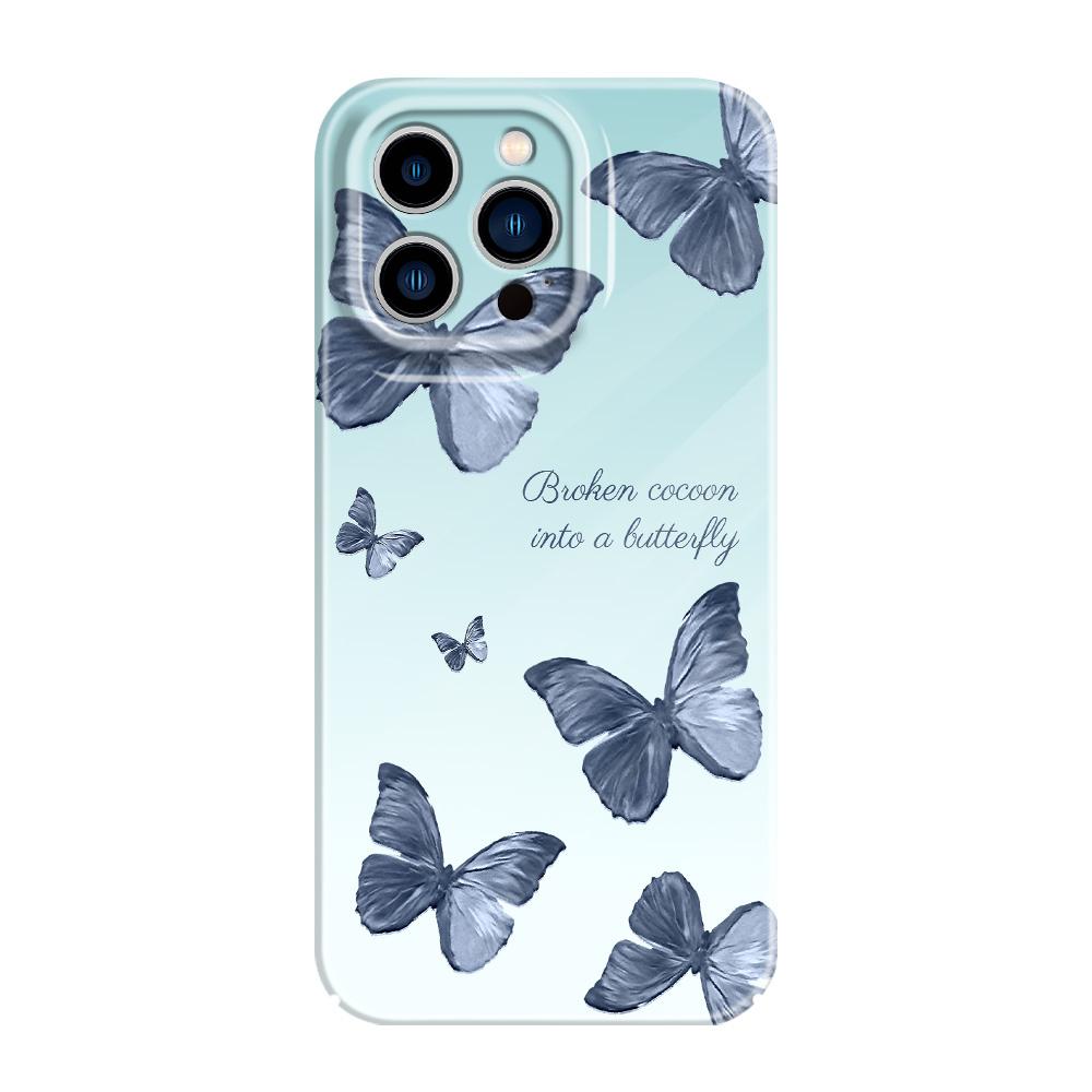 Verleidelijk Vlinder Telefoonhoesje Voor iPhone 13 12 11 7 8 6 6S Plus Pro Max Mini X XS XR SE 2020 2022 Film Harde Cover