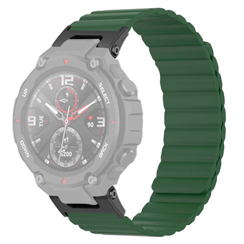 Pro Huami Amazfit T-Rex/T-Rex Pro Silikonový řemínek k hodinkám Magnetický náramek pro chytré hodinky