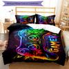 3pcs Game Controller Bedding Set Duvet Cover Closure Includes 1 Duvet Cover & 2 Pillowcases, Soft and Comfortable for All Seasons.
