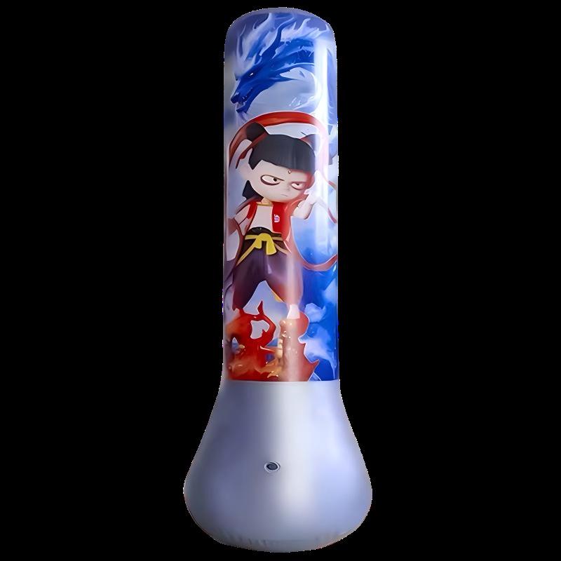 Children's Inflatable Boxing Punching Bag - Free-Standing Taekwondo & Fitness Training Equipment