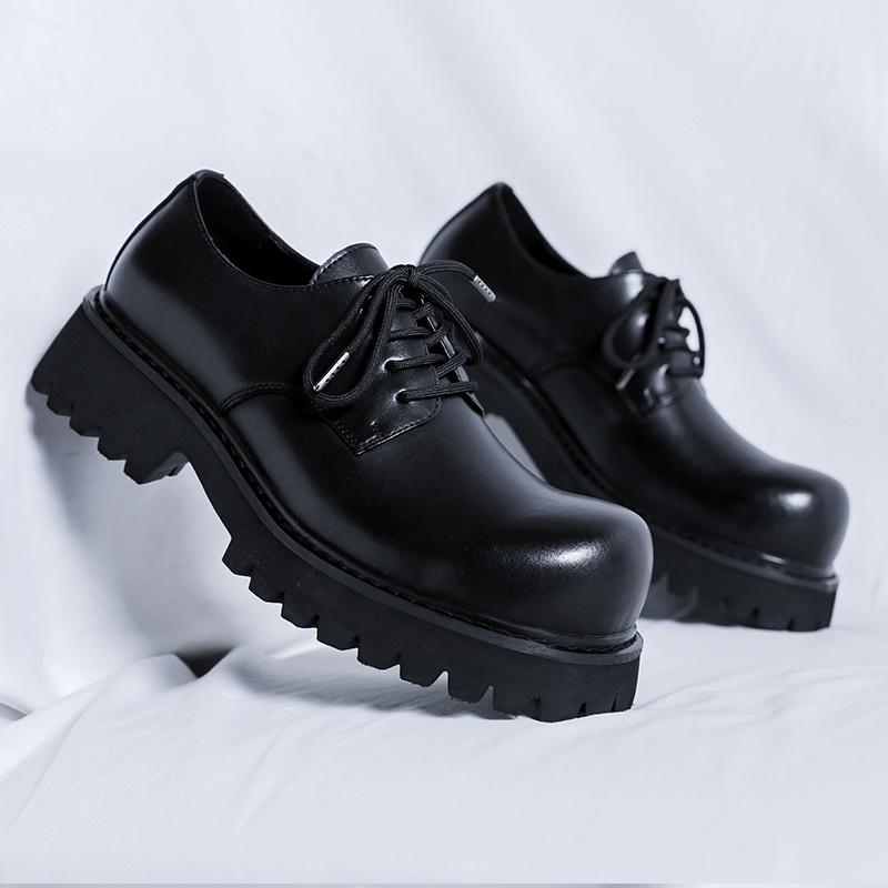 FashionSpring Мужская платформа Breathe Small Leather Shoes Новая модная тенденция — фото 7