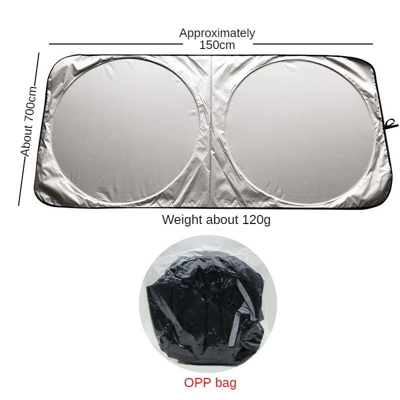 Internal UV-resistant Car Sun Visor, Foldable Front Windshield Sun Visor, Portable Car Parts, Front Windshield Sun Visor